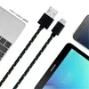 Нейлоновые плетеные кабели Micro USB типа C, 1 м/2 м, телефонные кабели типа C, быстрое зарядное устройство для передачи данных для Samsung, Huawei, Xiaomi