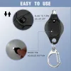 Key Chain Flashlights Mini Keychain Flashlight Small Led Ring Light Torch Bright Tiny Lights Black Shell Drop Delivery Am1Gr