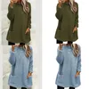 Dameshoodies Dames oversized sweatshirt met ronde hals Casual Sherpa's Pullover Top Warme trui Losse shirts met lange mouwen Tunieken Jurk