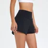 Lulu Shorts йога наборы наборов женской спортивные горячие горячие шорты повседневные фитнес -йога -леггинсы