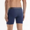 Unterhosen 3 Packungen mit unabhängigen Herren-weichen Grundmustern/Bambus-Viskose unabhängige Doppelschicht-Unterwäsche Langbeinige Boxershorts 230404