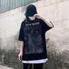 Męskie tshirts Hip Hop Streetwear Thirt Walczące Shadow Graphic Tshirt Men Harajuku bawełny luźne tshirt krótkie topy TEE Khaki 230404