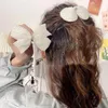 Witte parelhaardbogen met haarclips voor meisjes kinderen schattige strass buigt haarspelden kapsels barettes haaraccessoires