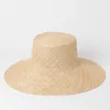 Wide Brim Hats Sunscreen Sunshade Cap Flat Top Straw Hat Outdoor Tourism Beach Caps Adjust Size Basin Panama HatWide