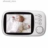 Baby Monitors VB603 Wireless Video Baby Monitor Musik Nanny Camera med LCD-skärmtemperaturövervakning NIGTH Vision Two-Way Audio Q231104