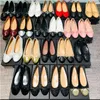 Paris Elbise Ayakkabı Tasarımcısı Bale Bahar Sonbahar Koyun Dinini Yay Moda Düz Tekne Ayakkabı Lady Deri Tembel Dans Somunlar Kadın Ayakkabı Büyük Boyut 34-41