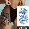 5 PC Temporary Tattoos Juice Ink Tattoos Body Art Lasting Waterproof Temporary Tattoo Sticker Rose Flower Pearl Tatoo Arm Fake Butterfly Peony Tatto Z0403