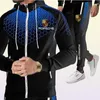 Men039S Tracksuits Sports Suit LongSleeved Top With Zipper Jogging Pants 2 -Piece Set of High Quality 3D Fashion 2021 Spring AN8801280