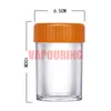 Kleurrijk Roken USB LED-lamp Vergrootglas Droge kruiden Tabak Stash Case Innovatieve opslagtank Spice Miller Seal Potten Handpijpen Sigarettenmolenhouder DHL