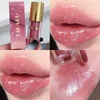 Lipgloss Waterdichte spiegel Waterglazuur Transparante glitter Blijvend Geen vervaging Glanzende vloeibare lippenstift Dames Koreaanse make-up