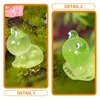 Garden Decorations 25 Pcs Little Frog Ornament Sculptures Home Decor Moss Light The Dark Figurine Desktop Resin