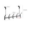 Hooks Rails Iron Door Hanger Hook Punching Doorless Hanger Bag Rack slips Mässing Key Hook Vägghängare Rockar Hänger Handduk Rack 230404