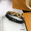 Élégant Trèfle Veau Bracelets Designer Hommes Femmes Bracelet Unisexe Chaîne Épaisse Bracelet Fête Cadeau D'anniversaire