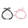 Charm Bracelets 2x Magnet Friendship Mutual Attraction BFF Bracelet Distance Adjustable Wristband For Drop