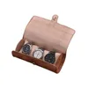 Rollo de viaje de cajas de reloj con vitrinas de anillos de soporte de reloj de pulsera de terciopelo para adultos