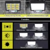 Novelbelysning LED Split Solar Wall Light Motion Sensor Wall Lamp Garden Lights Security Sunlight Waterproof Outdoor Lighting Solar Lamp P230403