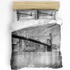 Bedding Sets York Set Comforter Duvet Cover Pillow Shams NYC That Never Sleeps Reflections On Manhat Double Bed