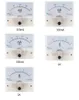 Current Meters 1/5MA 10MA 30MA 50MA 100MA 200MA 300/500MA 2/3A DC Amperimeter Analog Ammeter Panel current Tester Meter For Experiment or Home