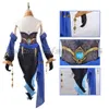 Gioco Cosplay Genshin Impact Layla Costume Cosplay Set completo Abito Calze Copricapo Cappello Halloween Carnevale Abiti Gioco di ruolo Scarpe parrucca