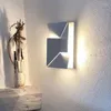 Lampada da parete moderna LED Shadows Illuminazione per interni Decor Decorazioni Arte Camera da letto Comodino Soggiorno Sala da pranzo Modello 3D lungo