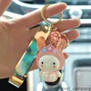 2023 New Silica Gel Keychain for Women Bag Caro Dolls Kids Toys Kawaii Especial Pink Bunny Adventure Animal Boys Girls Key Rings Key Rings