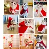 Abbigliamento per cani Inverno caldo mantello per animali domestici Sciarpa per gatti Berretto con cappuccio Abiti per feste di Natale Scialle per festival Gattino Accessori per cuccioli Chihuahua