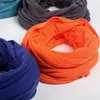 Foulards Écharpe infini légère et douce avec des couleurs unies Jersey tricot couleur unie boucle infini anneau écharpe cercle écharpe NewL231104