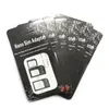 1000 pz/lotto in 1 Nano Micro SIM Card Accessori Adattatore Espulsione Pin 5 per Iphone 4 4S 6 Samsung S4 S3 scatola al minuto