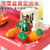 Kitchens Play Food 95cm Simulation Kitchen Toys Set Large Kids Play House Spray Kitchen Baby Mini Food Pretend Cooking Dining Girl Christmas GiftsL231104