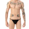 Underpants Men'S Sexy Little Triangle Bikini Pants Briefs Thin Belt Comfortable And Breathable M-3xl Gay Slips Lingerie