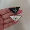 Metal Triangle Letter Brooch Women Men Letters Brooches Suit Lapel Pin Fashion Jewelry