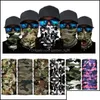 Máscaras de festa ao ar livre sem costura lenço mágico esqui camo meia máscara facial pescoço mais quente bandana turbante ciclismo gota entrega 2022 h dhudl