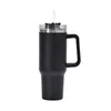 DHL Ready to ship 40oz Mugs Tumbler With Handle Insulated Tumblers Lids Straw Stainless Steel Coffee Termos Cup