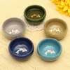 Tassen Untertassen 55 ml Bunte Eisrissige Glasur Keramik China Kongfu Teetasse 3D Karpfen Teeset Porzellan Teekanne Trinkgefäße Creatives Home Geschenke