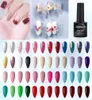 Nail Gel Professional Art Design Tool 8ml Polish Semi Permanent 403020106Colors with Bas Top Coat för DRY2378038