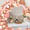 Inne imprezy imprezowe Boho Rainbow Blush Balloons Garland Arch Zestaw Pasel Pastel Morele Lateks Weseel Baby Shower Dekoracja 230404