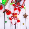 Decoraciones navideñas Diademas de novedad Surtido EES Diadema Hombre de pan de jengibre Sombreros Traje de reno Aro para el cabello para accesorios de fiesta Am9Op