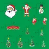 Christmas Decorations Snowflake Window Glass Cling Stickers Large Size Santa Claus Xmas Trees Decals For Party Holiday Ornaments 11 Sh Amxzv