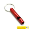 10st Lot Aluminium Camping Survival Whistle Key Pendant Stylish Keychain Keyring