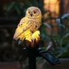 Nouveauté éclairage extérieur éclairage solaire pour le jardin étanche en forme de hibou sculpture lumière lumière solaire nouveauté veilleuses cour pelouse chemin P230403