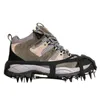 Crampons 1 زوج 18 أسنان Nonslip الثلج تسلق حذاء مضاد الأذواق يغطي مرابط سبايك المرتبطين 230404