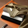 Men's Polos Commuter Clothing Advanced Sense V-Neck Polo Men's Loose Shirt Short Sleeve
