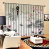 Classic Home Decor 3D Curtain Chinese Color Painting Bed Room Living Room Office Hotel Cortinas Blackout Curtain Fabric