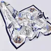 Sarongs Real Silk Square Scarf Women 65*65cm Hangzhou Pure Silk Neck Scarf Wraps Luxury Elegant Square Silk Head Scarves Bandana P230403