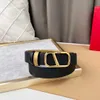 Women Designer Belt Fashion رسالة كلاسيكية ناعمة مشبك رجالي جينز جينز أحزمة عرضية عرض 3.0 سم على الوجهين مع مربع هدية حمراء