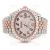 NFN8 Роскошный лучший бренд y Iced Out для свадьбы VVS Moissanite Diamond Watch Мужские часы Iced Out в стиле хип-хоп из нержавеющей стали Автоматические часы3LSZ