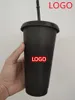 Sereia Deusa Starbucks 24oz / 710ml Canecas de plástico Tumbler Reutilizável Limpar Beber Fundo Plano Pilar Forma Tampa Copos de Palha Caneca