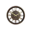 Wanduhren, Vintage-Uhr, stumm, Wohnzimmer, Schlafzimmer, Retro-Stil, Heimbüro, Dekoration, Glocke, hochpräzise, hängende Ornament-Uhr