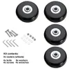 Bag Parts Accessories 4Pcs Replace Wheels With Screw For Travel Luggage Suitcase Axles Repair Kit 404550mm Silent Caster Wheel DIY 230404