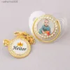 Pacifiers# Customizable Name And Picture Baby Pacifier Luxury Orthodontic Rhinestones Newborn Infant Dummy Nipple Sucette Chupete PacifierL231104